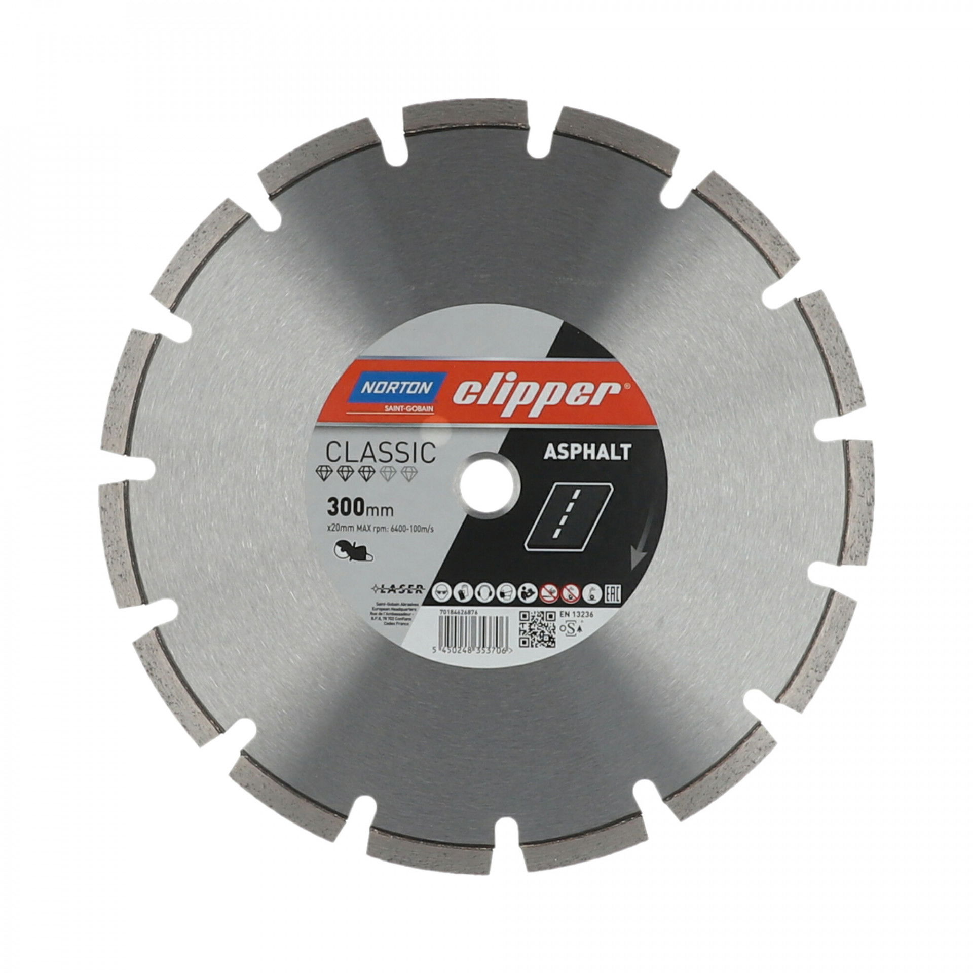 Norton Clipper Classic Asphalt gyémánt vágókorong Ø300x20 mm termék fő termékképe