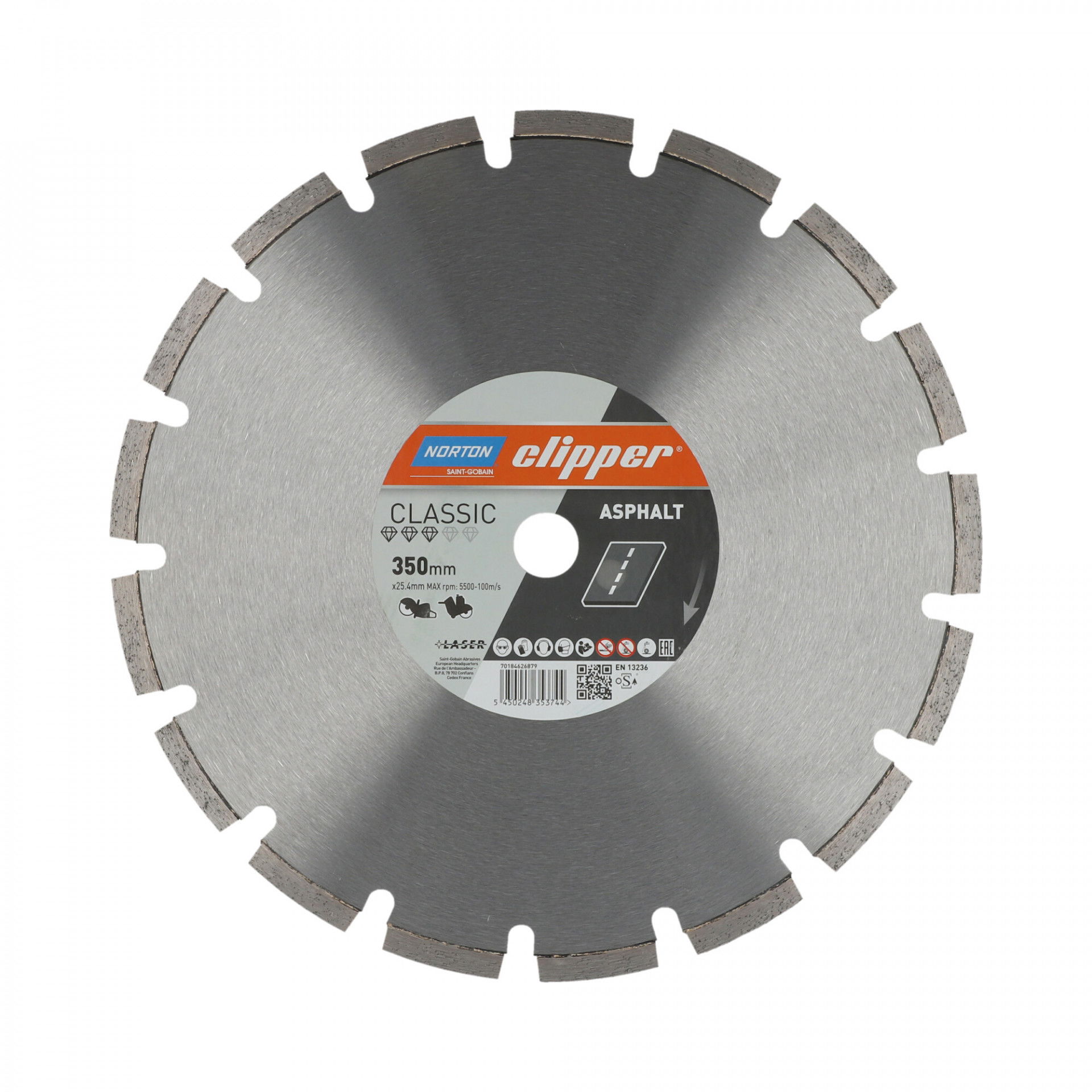 Norton Clipper Classic Asphalt gyémánt vágókorong Ø350x25,4 mm termék fő termékképe