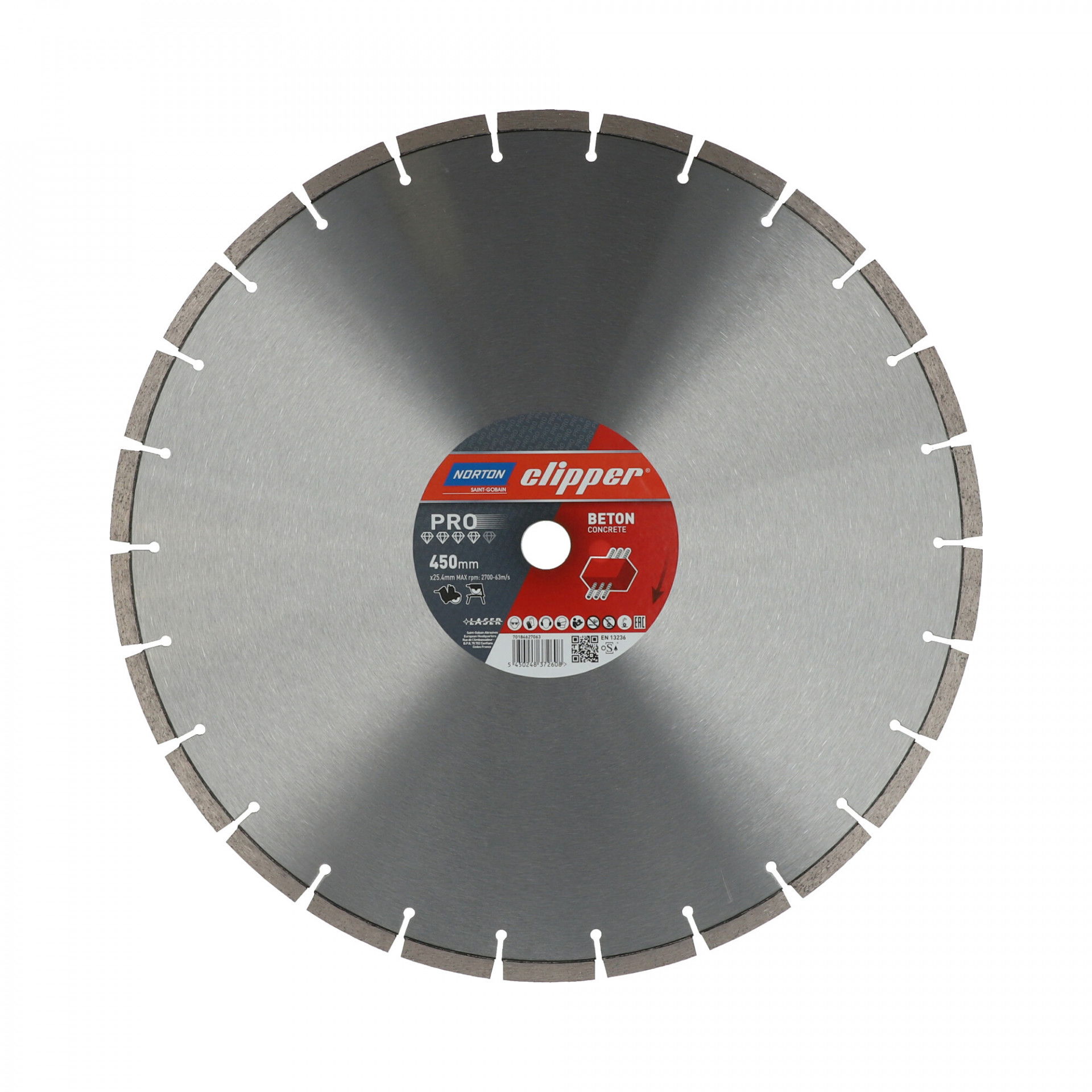 Norton Clipper Pro Beton gyémánt vágókorong Ø450x25,4 mm termék fő termékképe