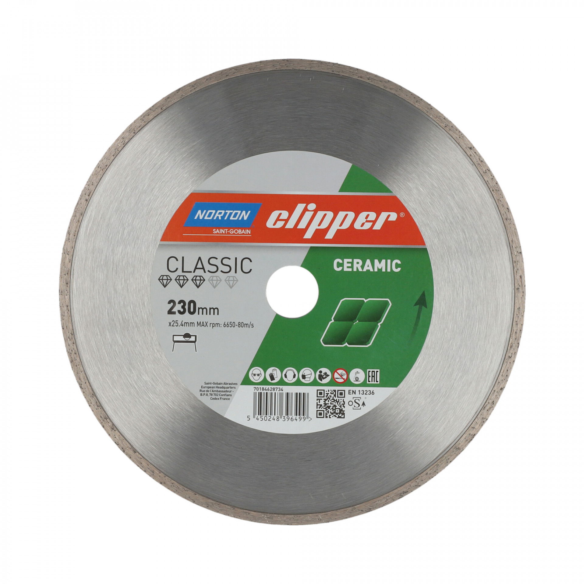 Norton Clipper Classic Ceramic gyémánt vágókorong Ø230x25,4 mm termék fő termékképe