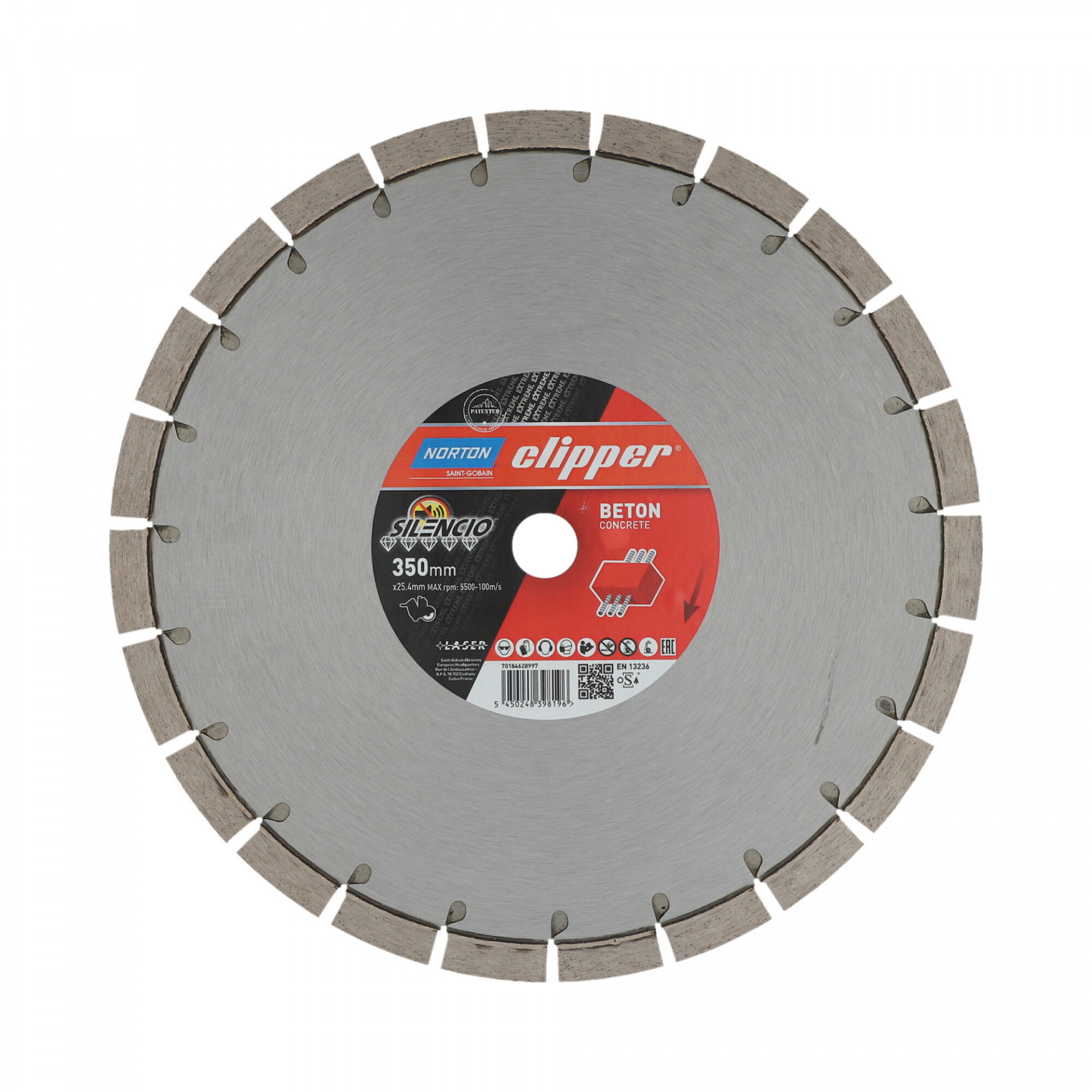 Norton Clipper Extreme Beton Silencio gyémánt vágókorong Ø350x25,4 mm termék fő termékképe