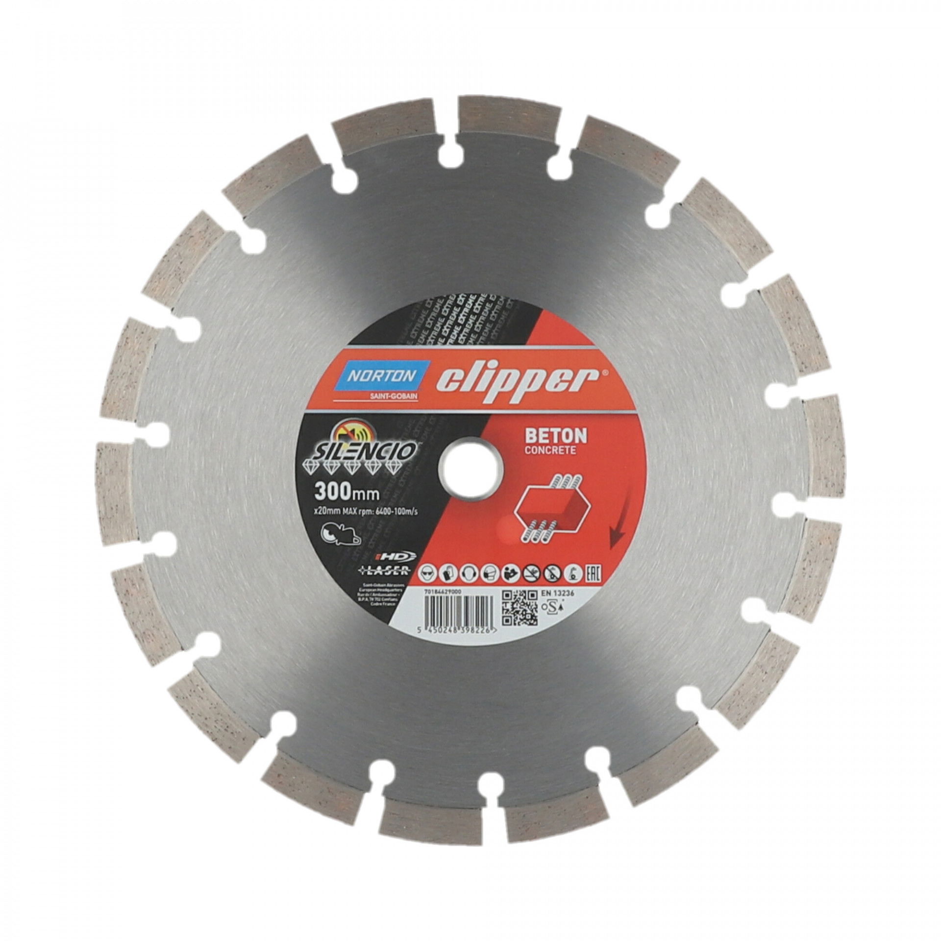 Norton Clipper Extreme Beton Silencio gyémánt vágókorong Ø300x20 mm termék fő termékképe