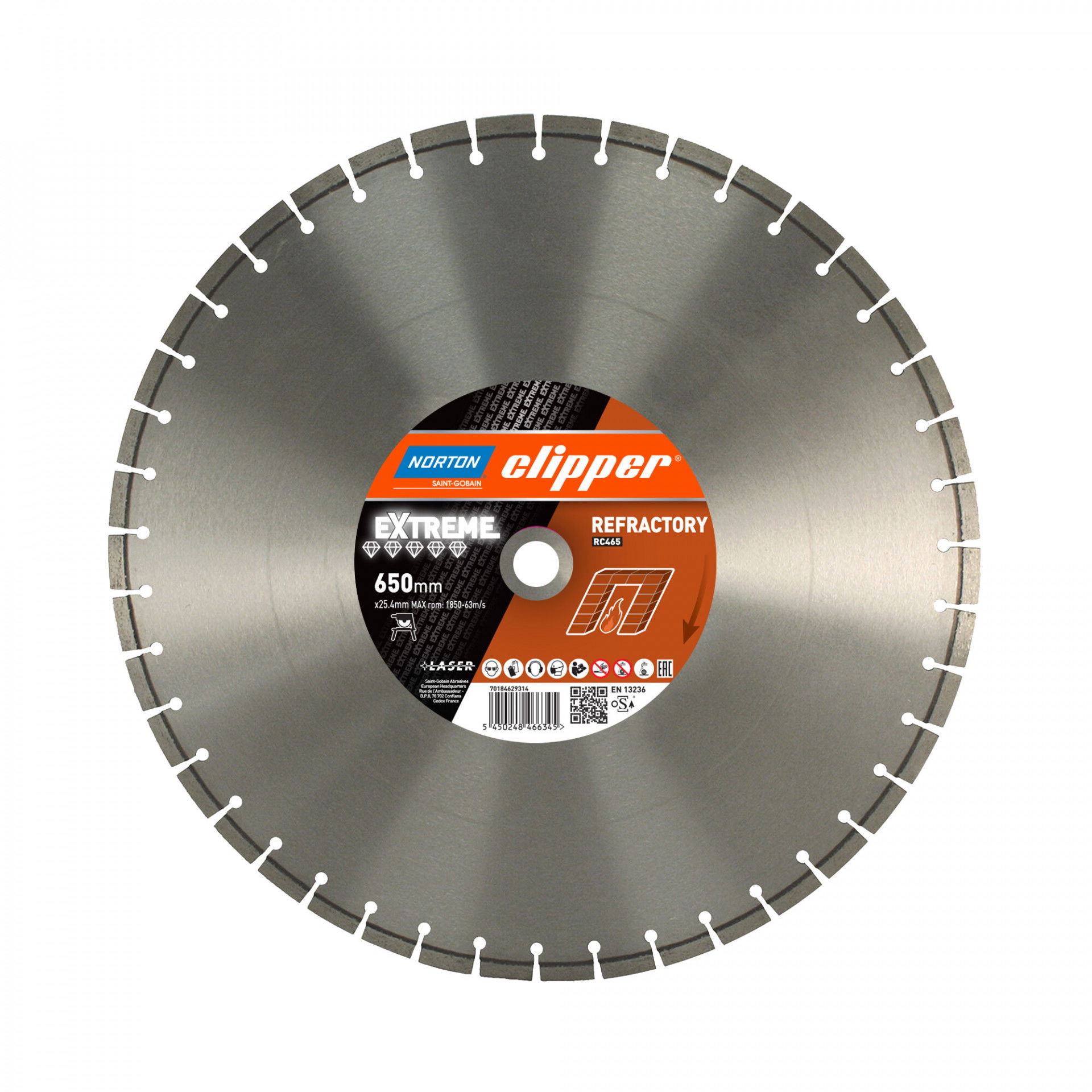 Norton Clipper Extreme RC465 Silencio gyémánt vágókorong Ø450x25,4 mm termék fő termékképe