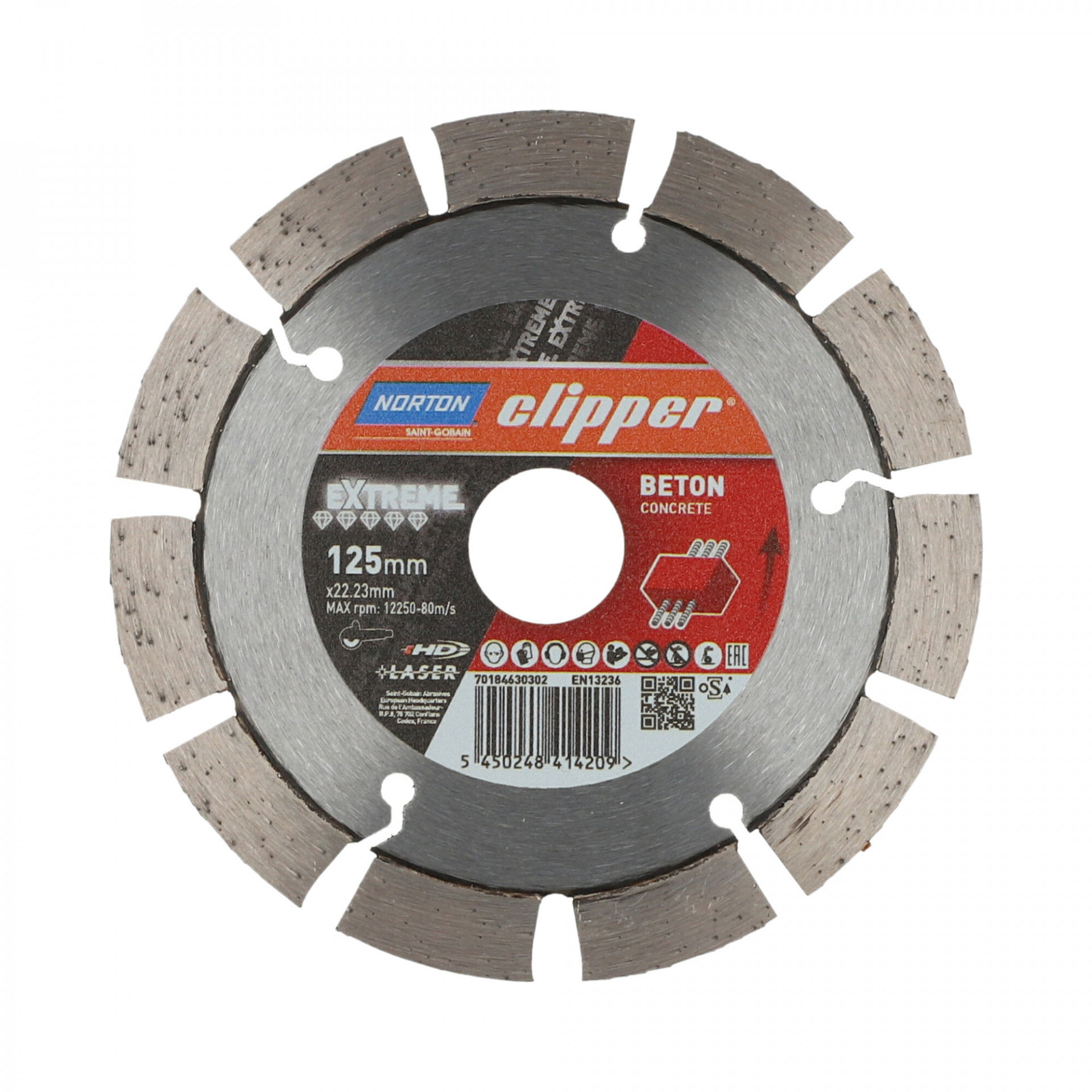 Norton Clipper Extreme Beton gyémánt vágókorong Ø125x22,23 mm termék fő termékképe