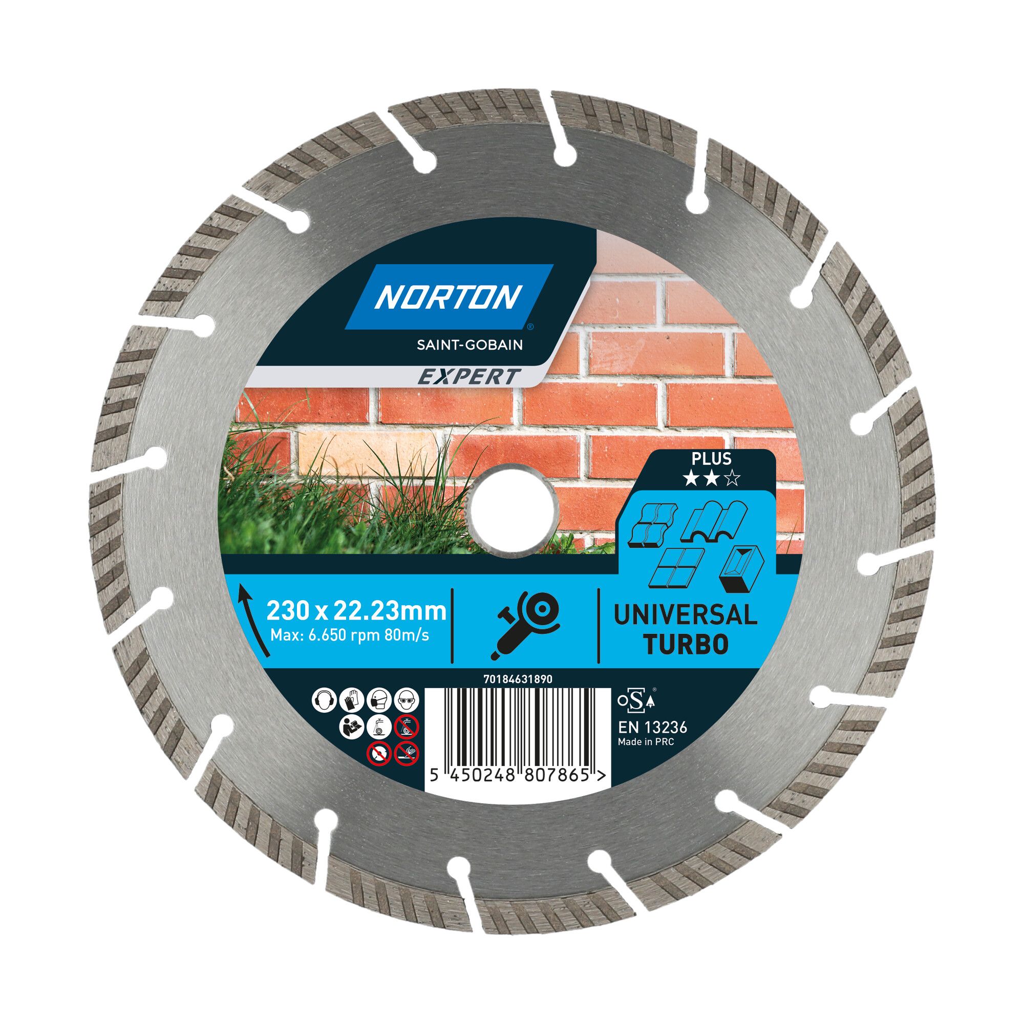 Norton Expert Universal Turbo gyémánt vágókorong Ø230x22,23 mm termék fő termékképe