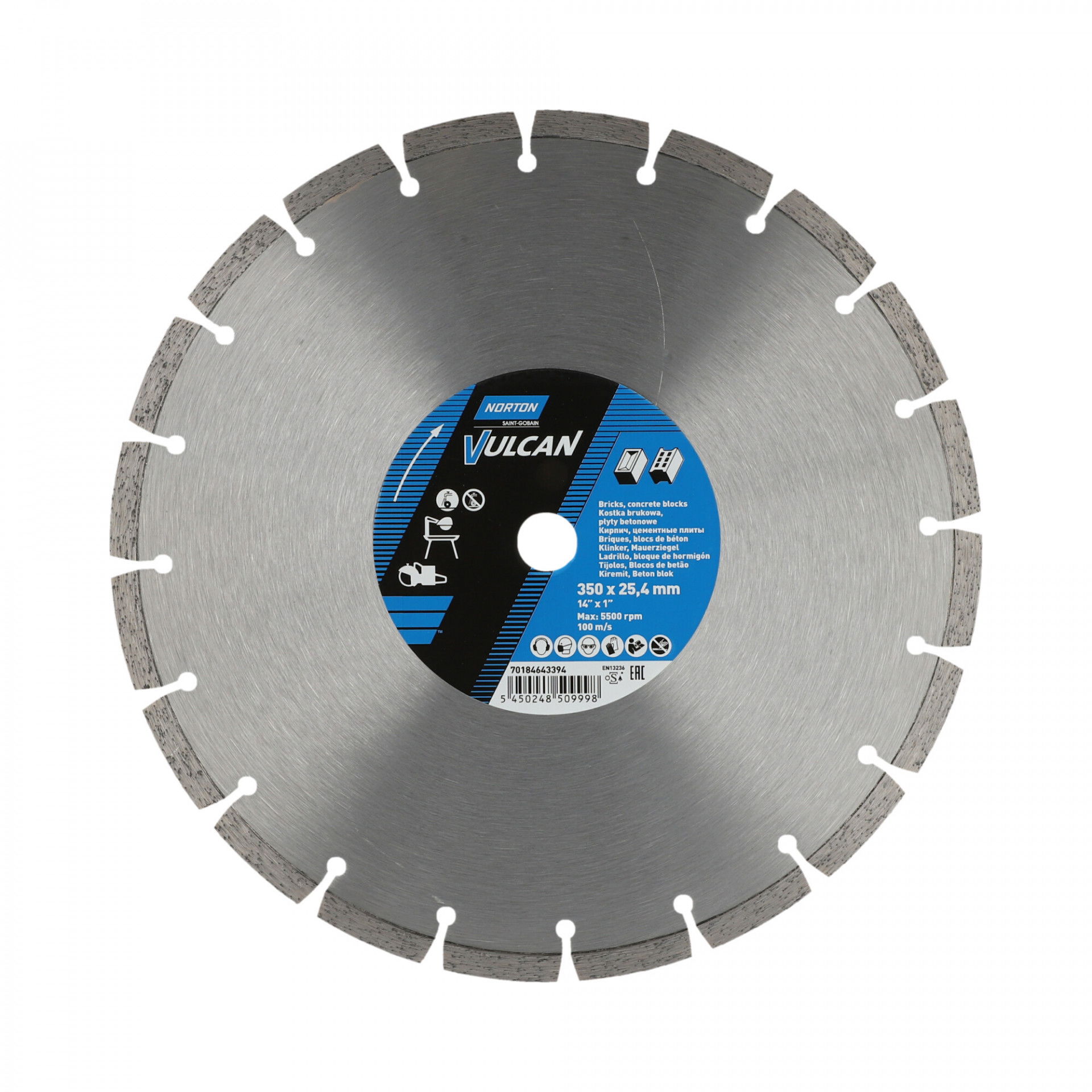 Norton Vulcan Universal gyémánt vágókorong Ø350x25,4 mm termék fő termékképe