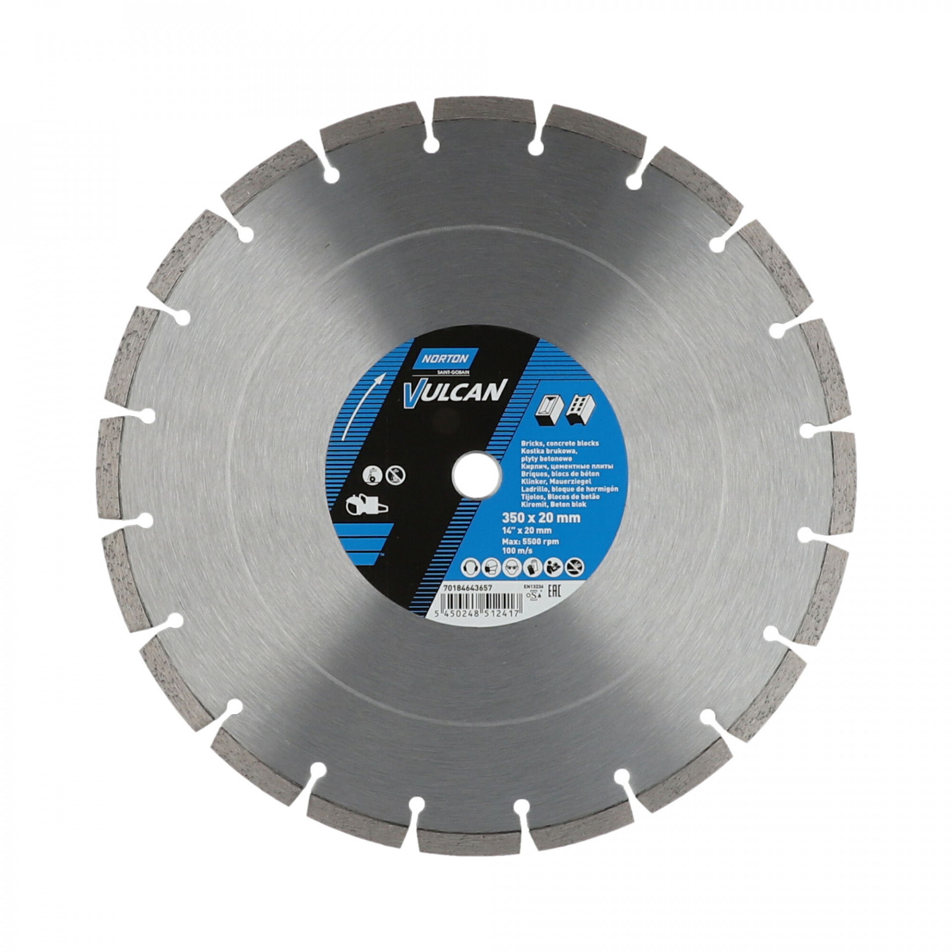 Norton Vulcan Universal gyémánt vágókorong Ø350x20 mm termék fő termékképe