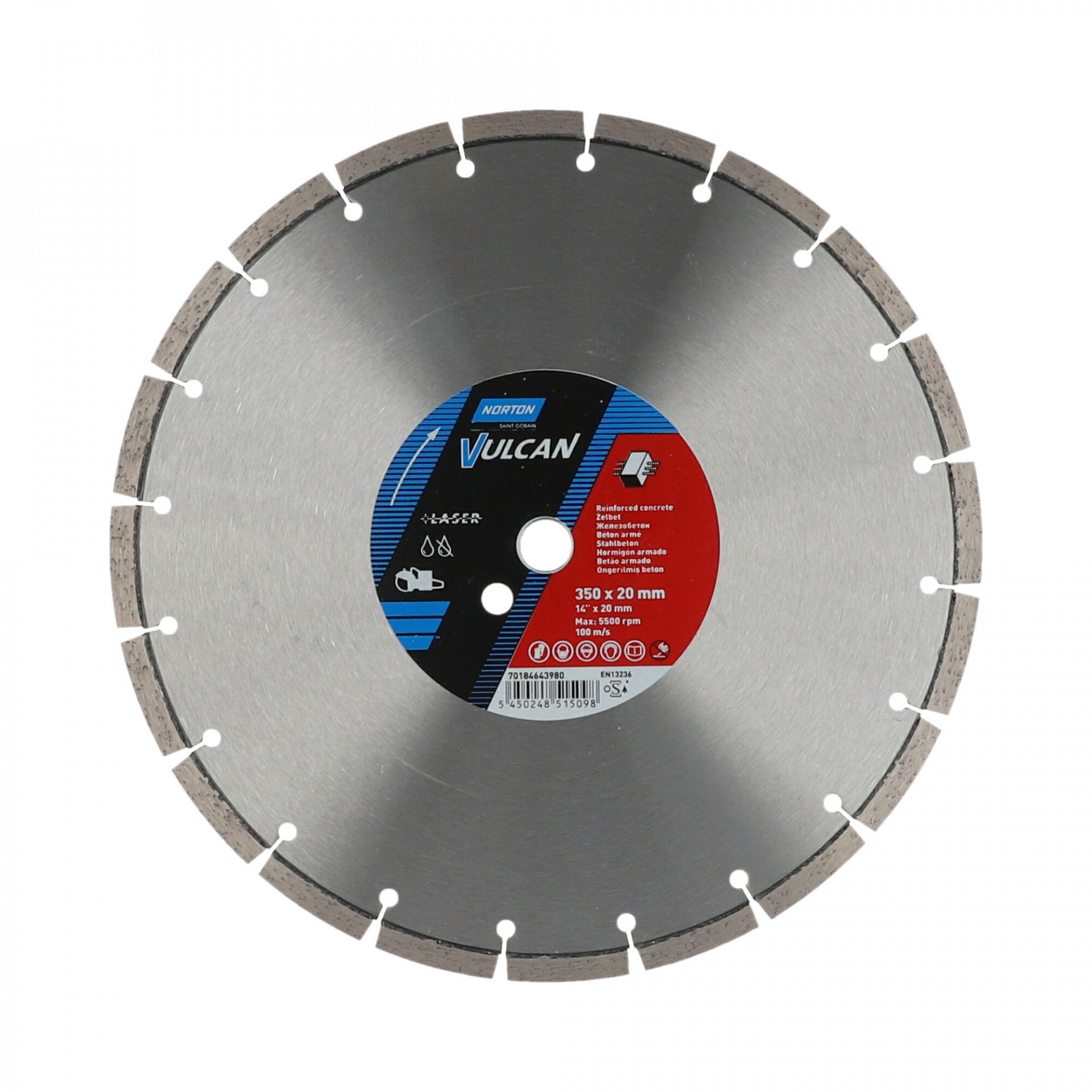 Norton Vulcan Laser gyémánt vágókorong Ø350x20 mm termék fő termékképe