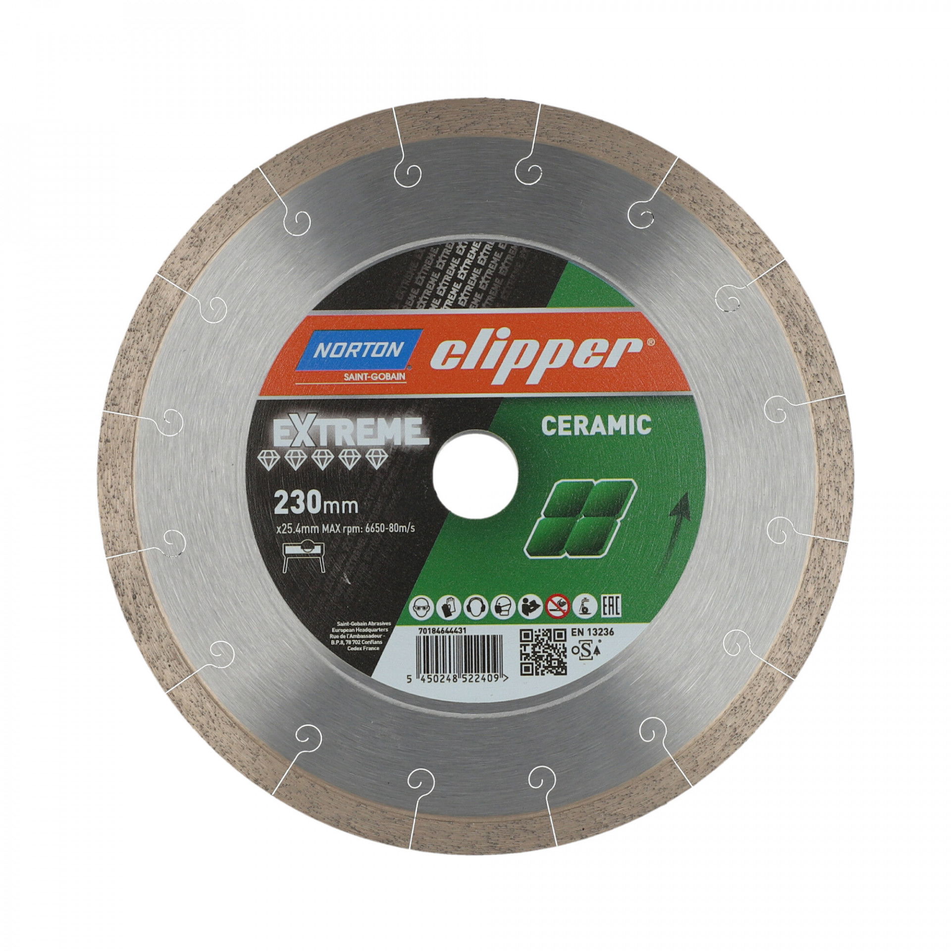 Norton Clipper Extreme Ceramic gyémánt vágókorong Ø230x25,4 mm termék fő termékképe