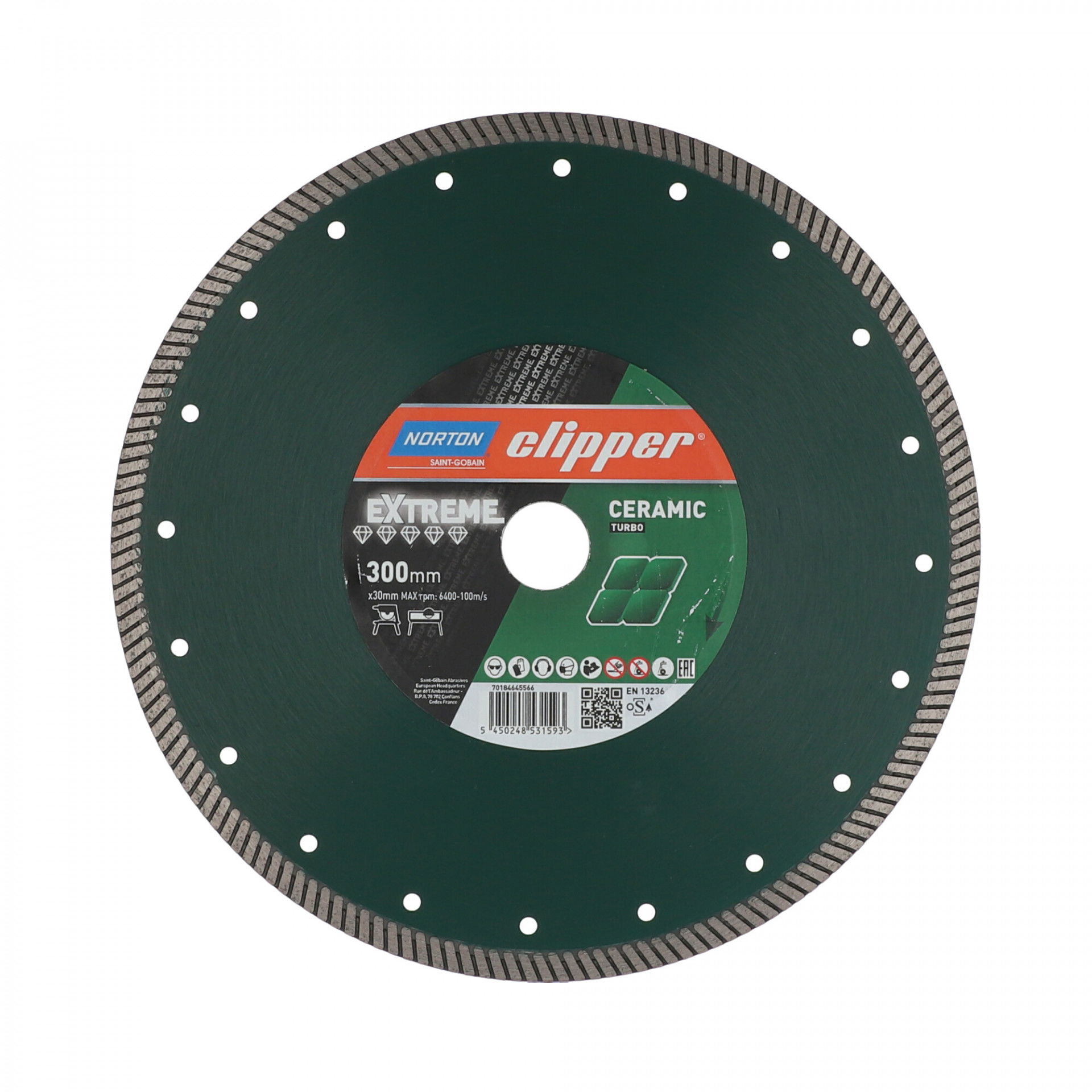 Norton Clipper Extreme Ceramic Turbo gyémánt vágókorong Ø300x20 mm termék fő termékképe