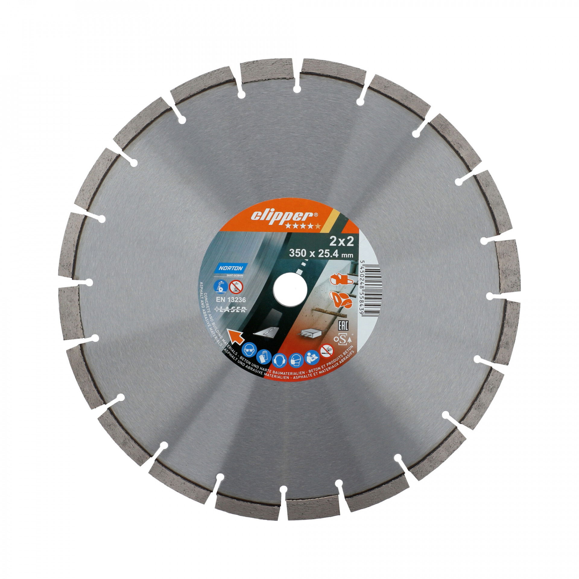 Norton Clipper Pro 2X2 Explorer gyémánt vágókorong Ø350x25,4 mm termék fő termékképe