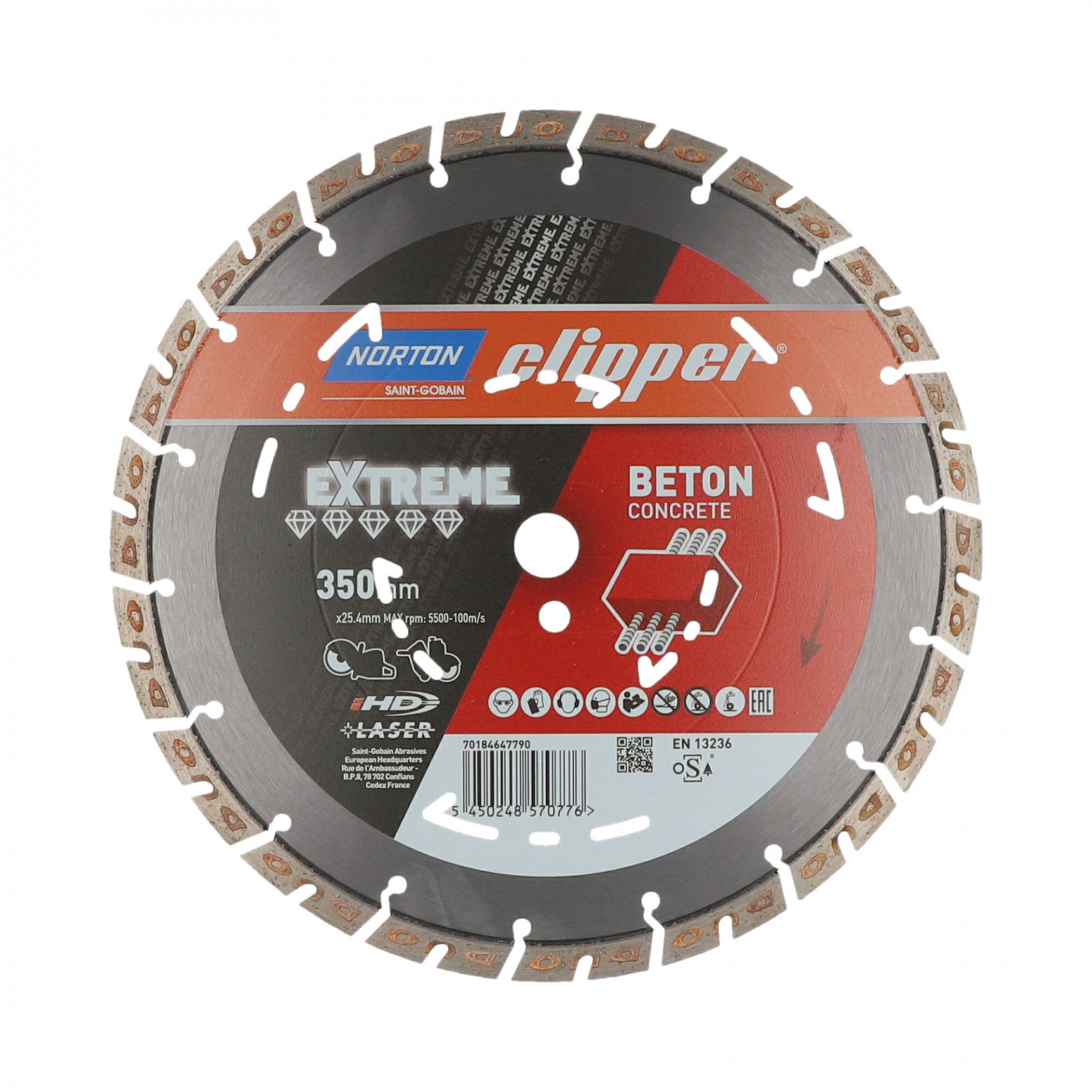 Norton Clipper Extreme Beton gyémánt vágókorong Ø350x25,4 mm termék fő termékképe