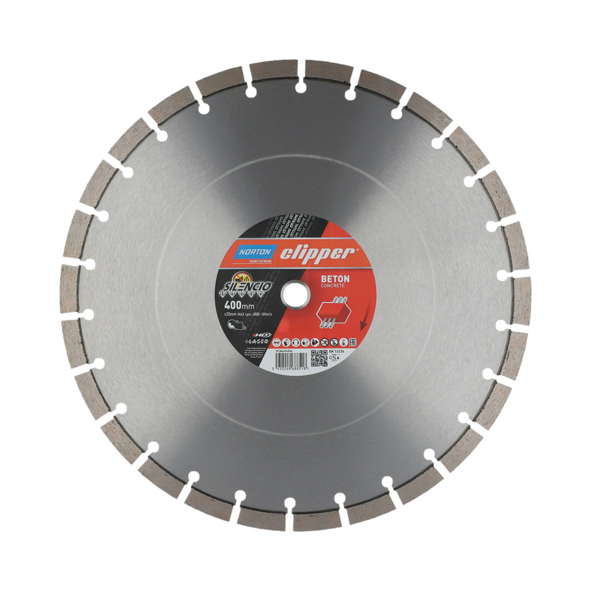 Norton Clipper Extreme Beton Silencio gyémánt vágókorong Ø400x20 mm termék fő termékképe