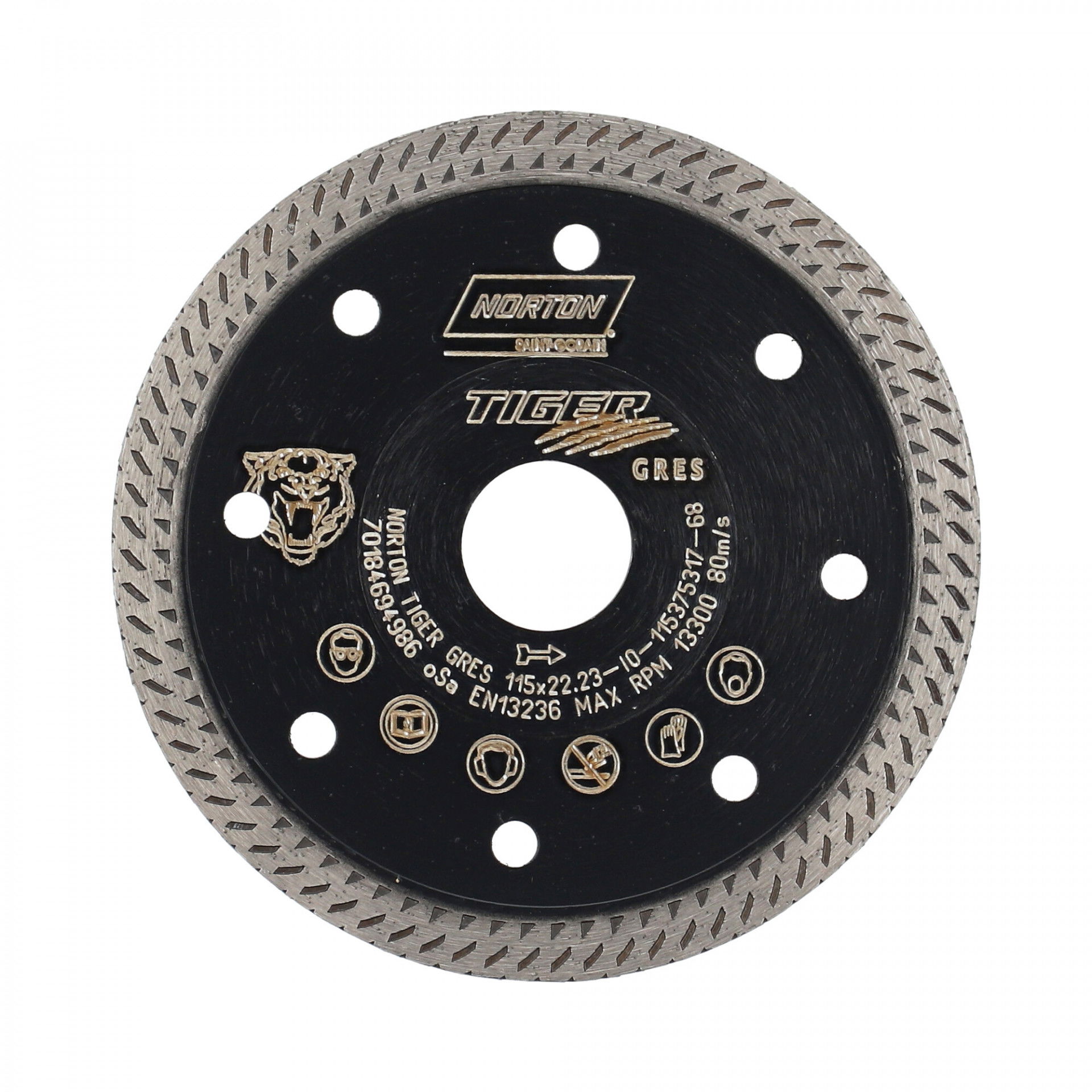 Norton Clipper Tiger Gres gyémánt vágókorong Ø115x22,23 mm termék fő termékképe