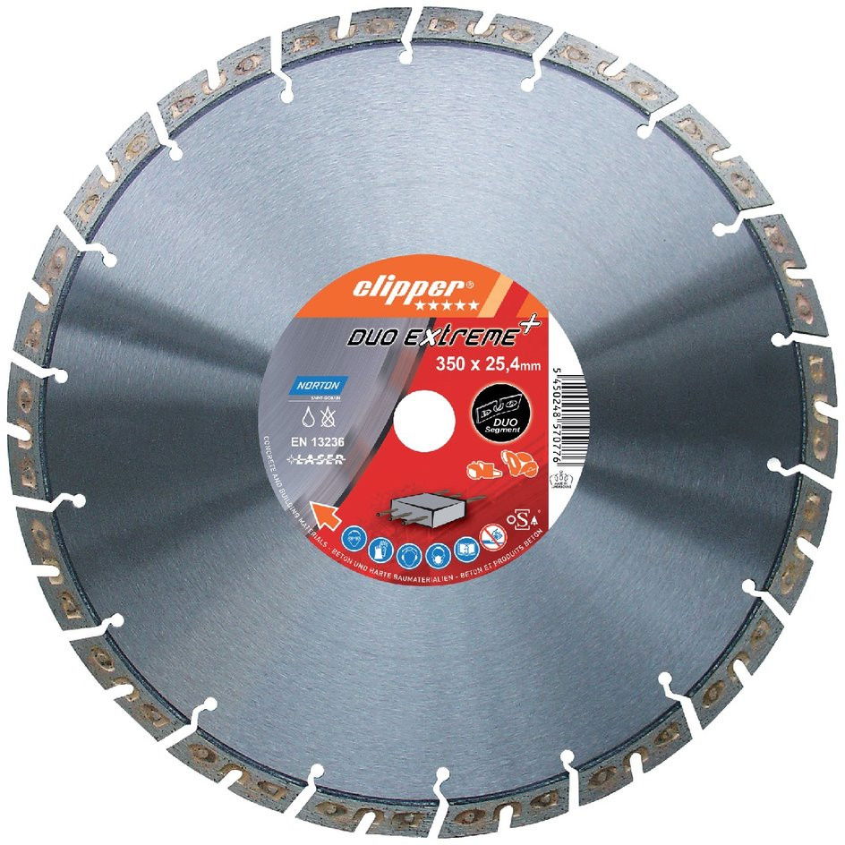 Norton Clipper DUO Extreme gyémánt vágókorong Ø350x20 mm termék fő termékképe