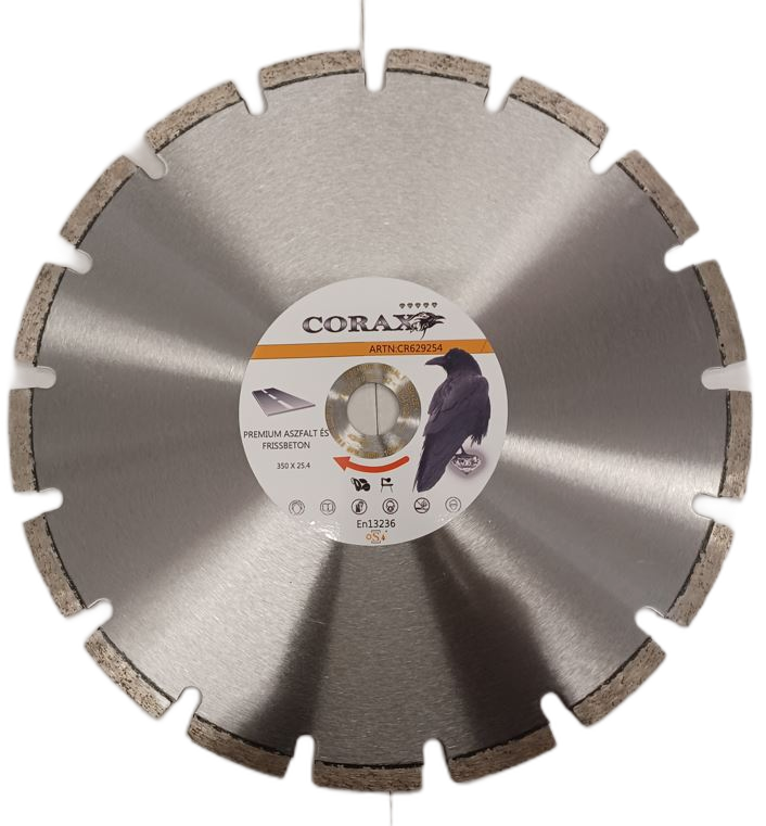 Corax Standard aszfalt és frissbeton gyémánt vágókorong Ø400x25,4 mm termék fő termékképe