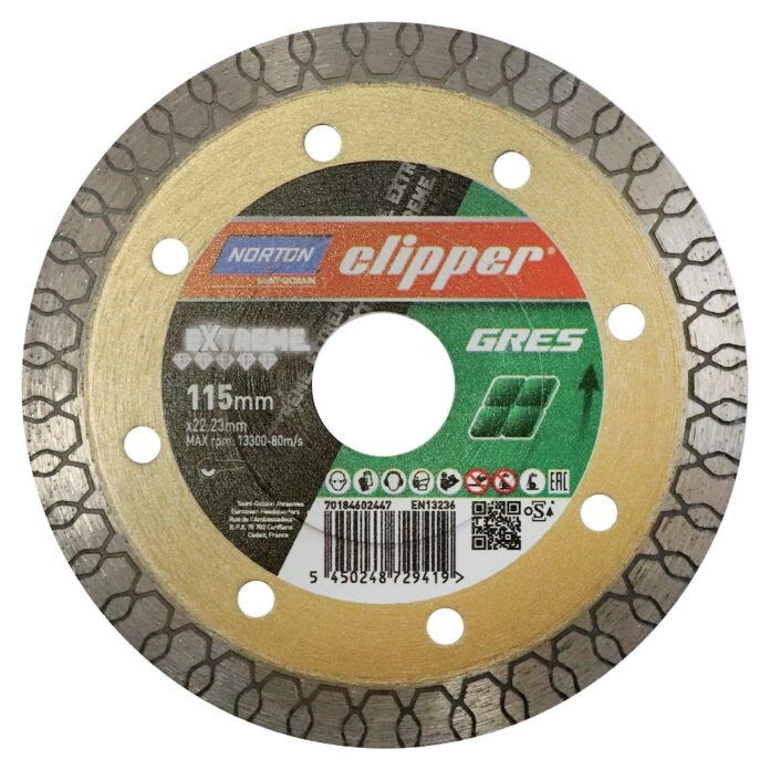 Norton Clipper Extreme Gres gyémánt vágókorong Ø115x22,23 mm termék fő termékképe