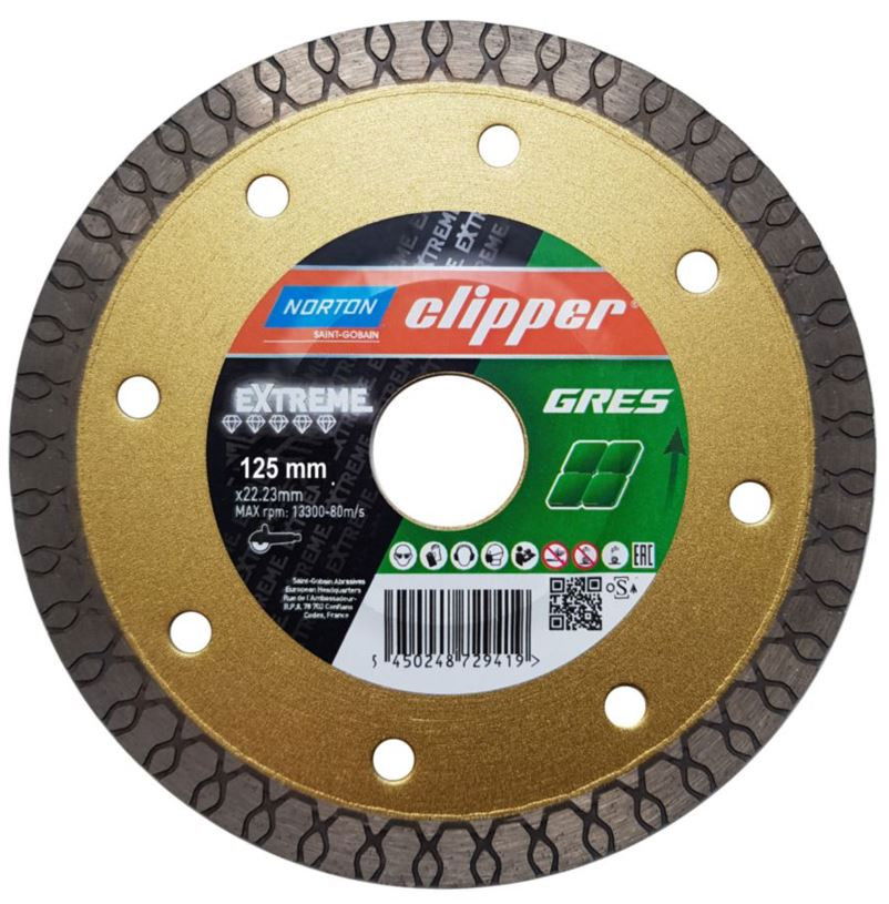 Norton Clipper Extreme Gres gyémánt vágókorong Ø125x22,23 mm termék fő termékképe