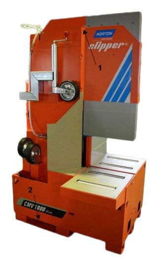 Norton Clipper CMV 1000 (400V) Verto (görgős asztallal és kerékkészlettel) téglavágó-blokkvágó gép termék fő termékképe