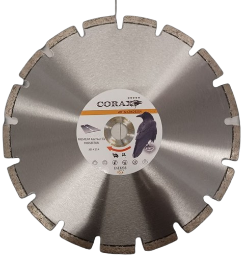 Corax Prémium aszfalt és frissbeton gyémánt vágókorong Ø400x25,4 mm termék fő termékképe