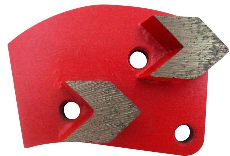 Corax Pro 8508 Gyémánt betoncsiszoló szegmens nyíl alakú,3 lyukú, M8/QC, közepes, bal 40x10x10 mm P40 termék fő termékképe