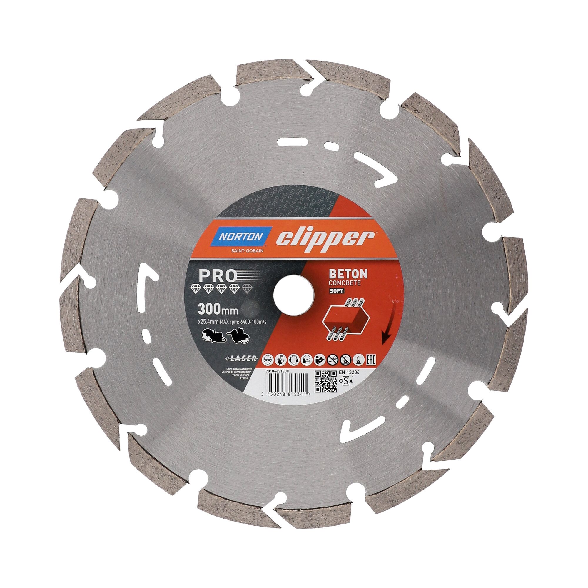 Norton Clipper Pro Beton Soft II gyémánt vágókorong Ø300x20 mm termék fő termékképe