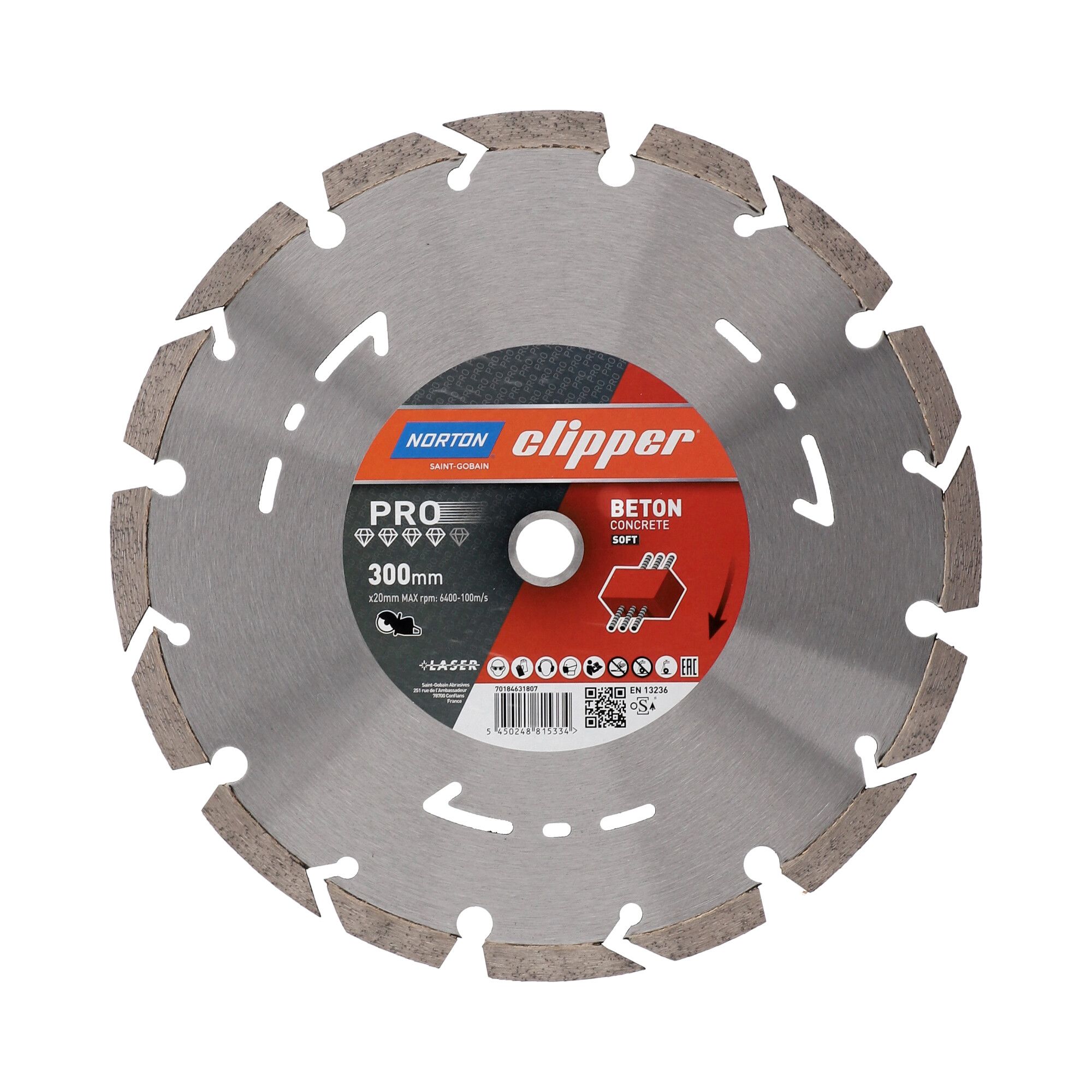 Norton Clipper Pro Beton Soft II gyémánt vágókorong Ø300x25,4 mm termék fő termékképe