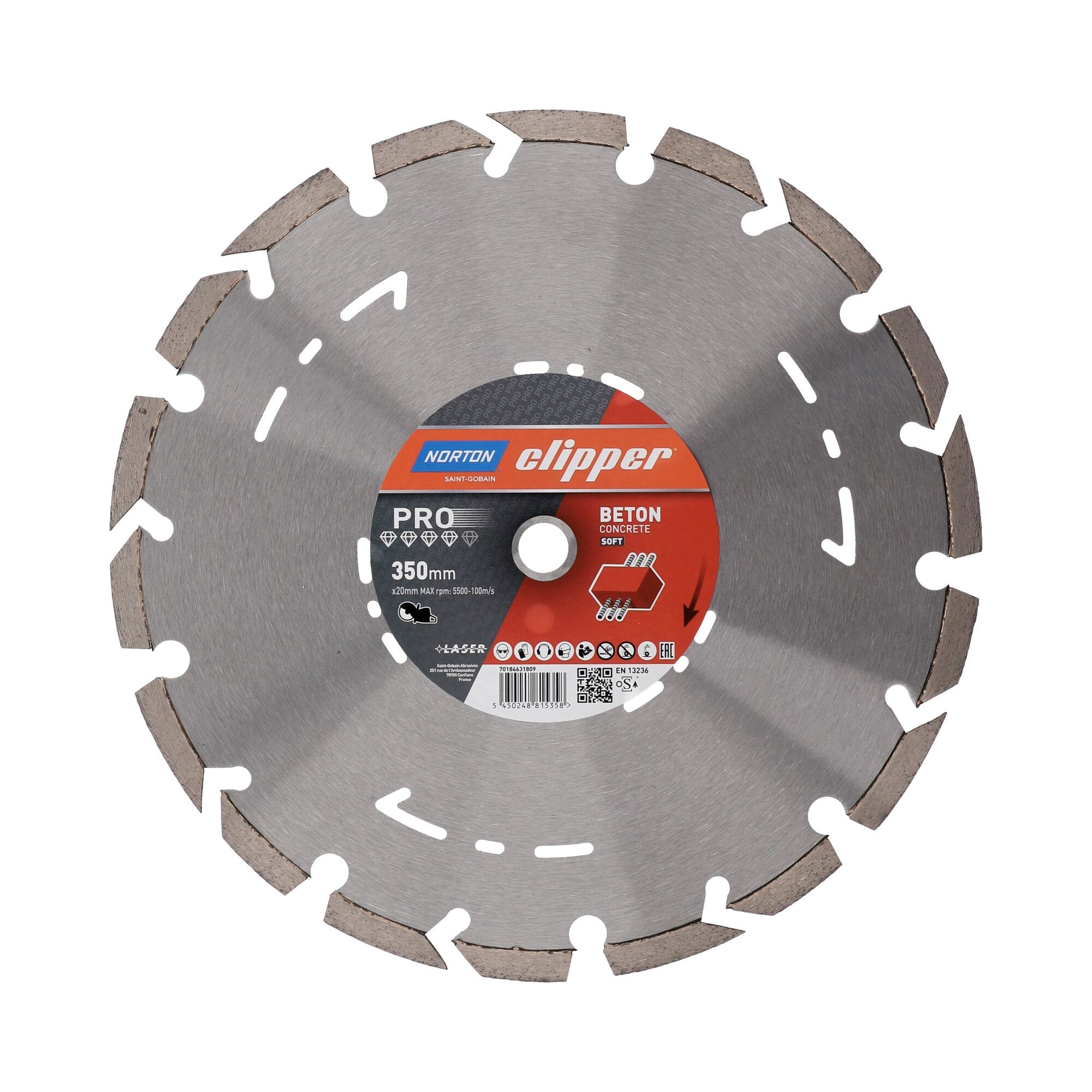 Norton Clipper Pro Beton Soft II gyémánt vágókorong Ø350x20 mm termék fő termékképe