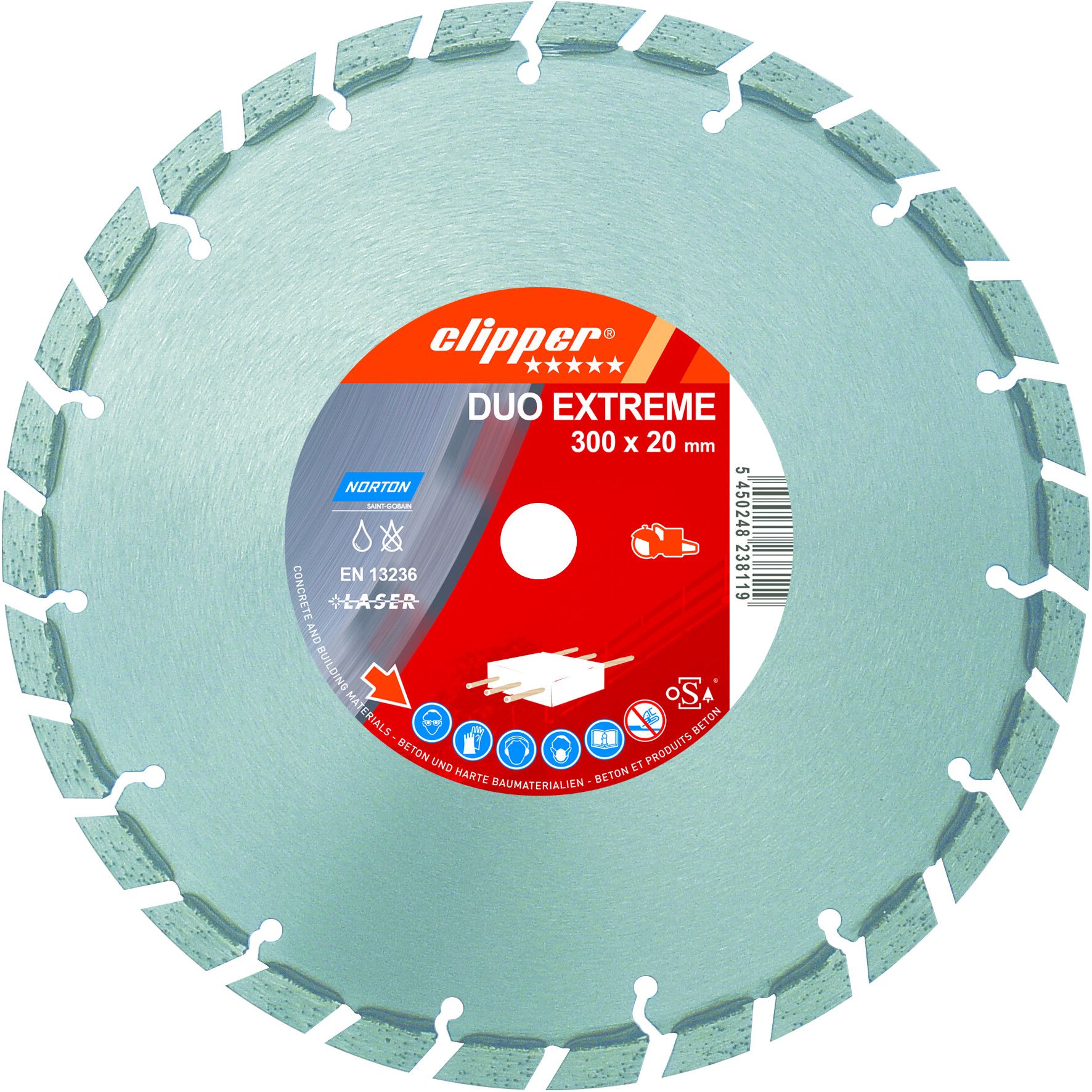 Norton Clipper DUO Extreme gyémánt vágókorong Ø400x20 mm termék fő termékképe