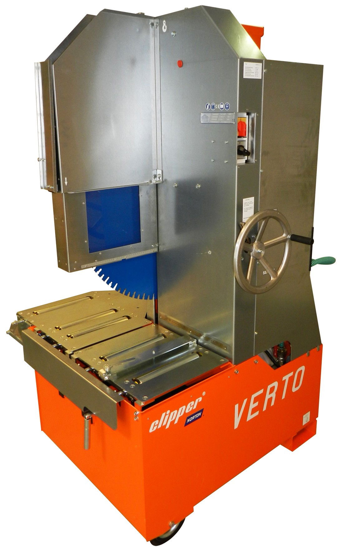 Norton Clipper CMV 1000 (400V) Verto (görgős asztallal) téglavágó-blokkvágó gép termék fő termékképe