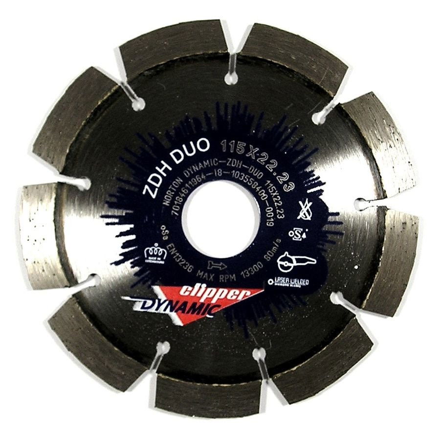 Norton Clipper ZDH DUO gyémánt vágókorong Ø115x22,23 mm termék fő termékképe